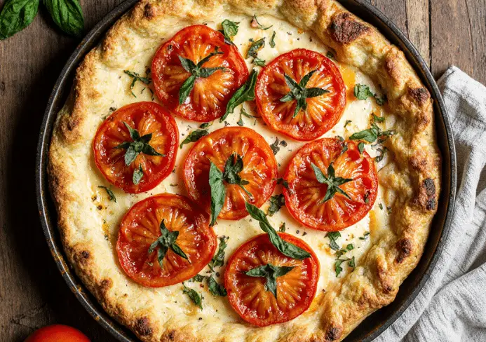 Tarte à la moutarde tomates et mozzarella au companion thermomix ou sans robot