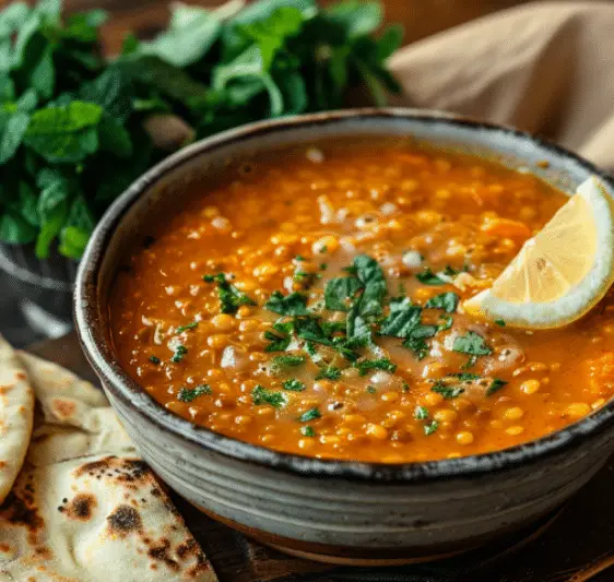 Soupe traditionnelle turque aux lentilles corail