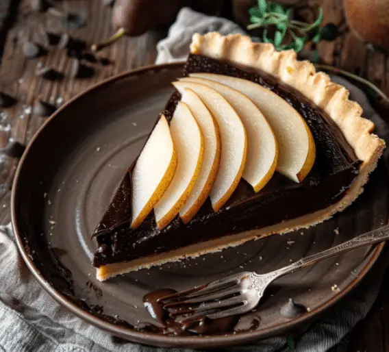 Tarte Chocolat et Poires