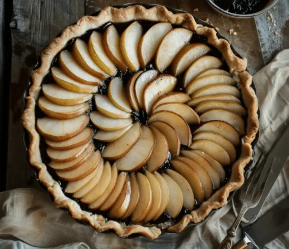 Tarte poire chocolat