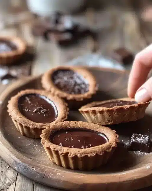 Barquettes au chocolat savoureuses et croustillantes