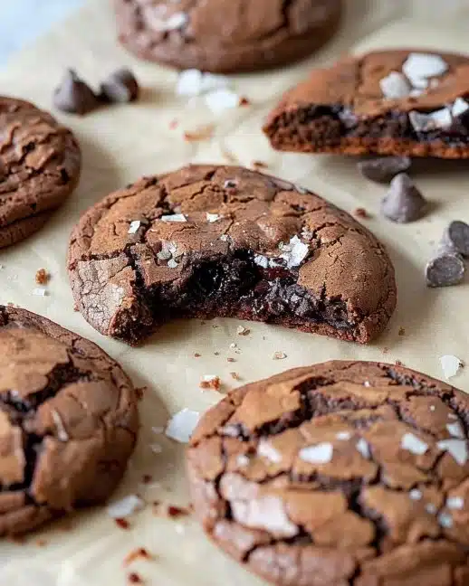 Recette de biscuits brownie délicieux avec chocolat fondant et texture moelleuse.