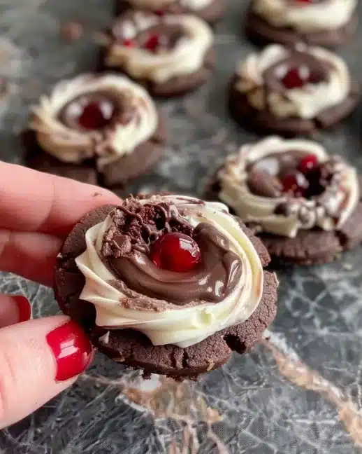Biscuits de la Forêt Noire faits maison délicieux et irrésistibles