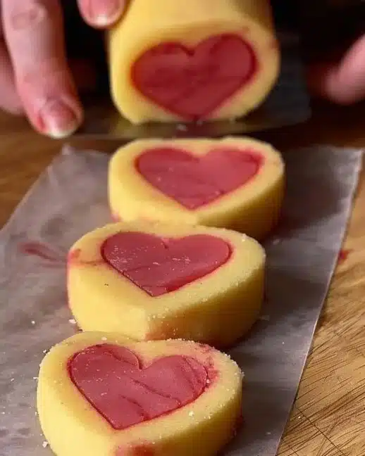 Biscuits en forme de cœur décorés pour la Saint-Valentin