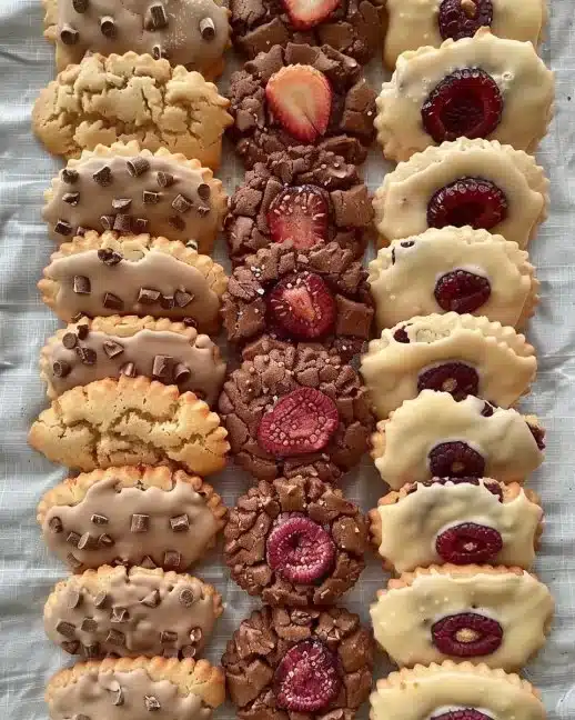 Biscuits irrésistibles aux trois saveurs, délicieux et faits maison