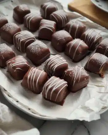 Bonbons façon Bounty - chocolat et coco faits maison