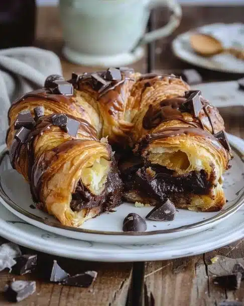 Brioche Chocolat Décadente, une brioche moelleuse fourrée au chocolat