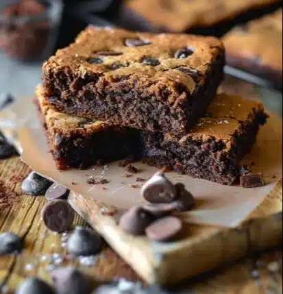 Une délicieuse création de Brookie, fusion de brownie et de cookie.