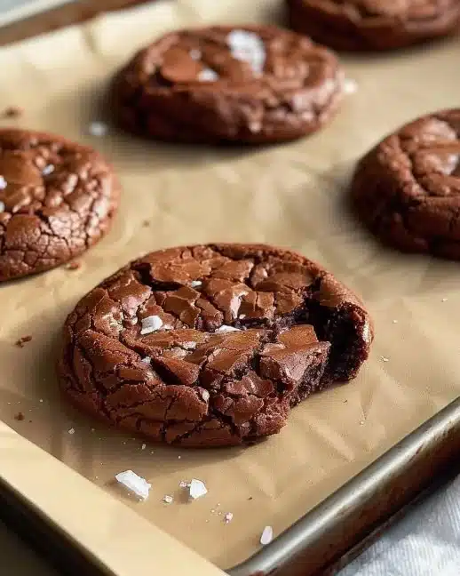 Un délicieux brownie aux cookies sur une assiette, prêt à être dégusté.