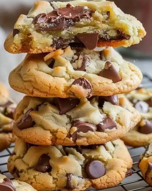 Dessert de cookies américains faits maison sur une assiette