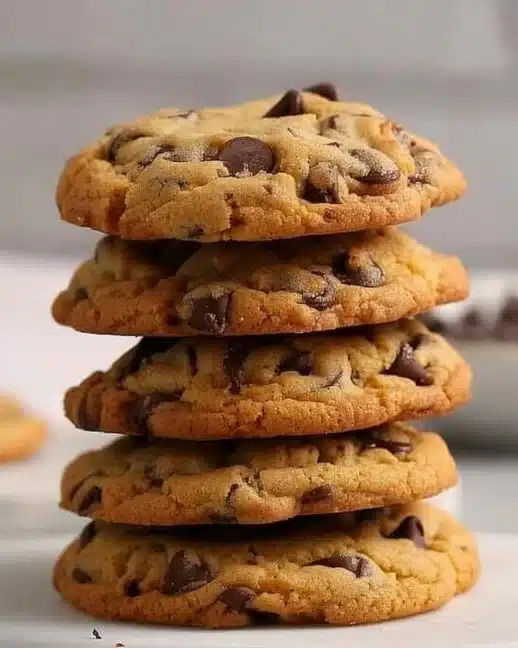 Cookies aux pépites de chocolat dorés et savoureux sur une plaque de cuisson.