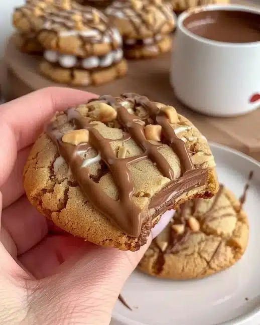Biscuits Kinder Nutella délicieux et fondants dans une assiette