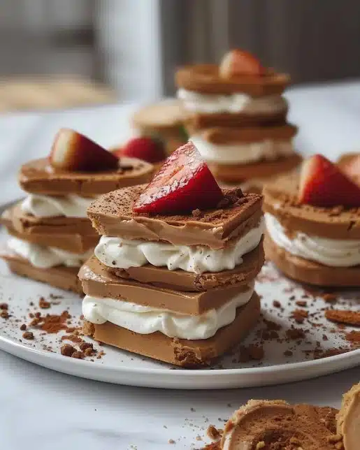 Délicieux desserts sans cuisson au Biscoff, parfaits pour les amateurs de sucreries.