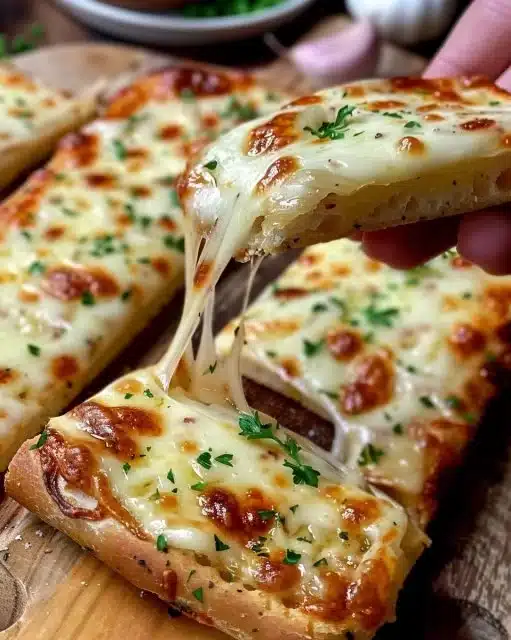 Pain à l'ail et au fromage, un délice croustillant et savoureux