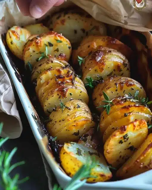 Pommes de terre rôties aux herbes dorées et croustillantes