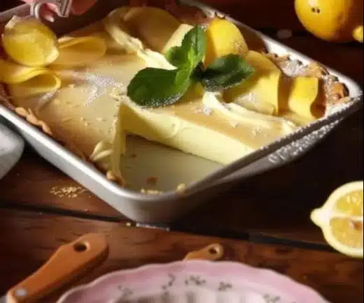 Tarte au Citron Mascarpone, dessert crémeux au citron et mascarpone, photo alléchante.
