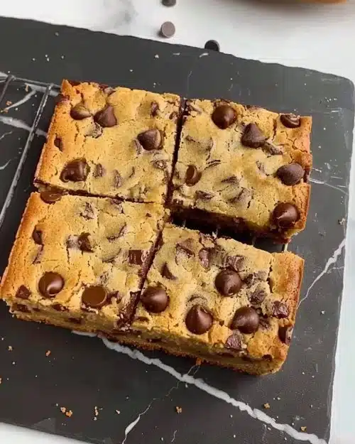 Barres de biscuits aux pépites de chocolat, gourmandise irrésistible