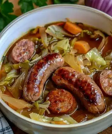 Recette de chou braisé aux saucisses, plat réconfortant et savoureux