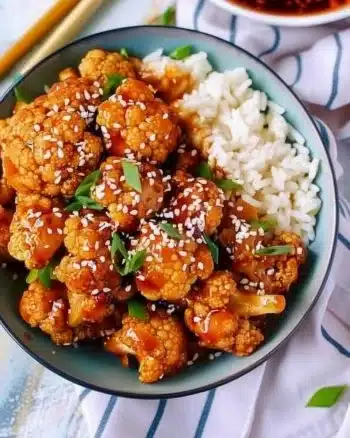 Recette de chou-fleur au sésame collant, plat sain et savoureux