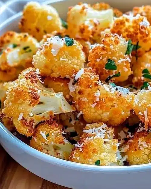 Recette de Chou-Fleur Croquant au Parmesan, plat croustillant et savoureux.