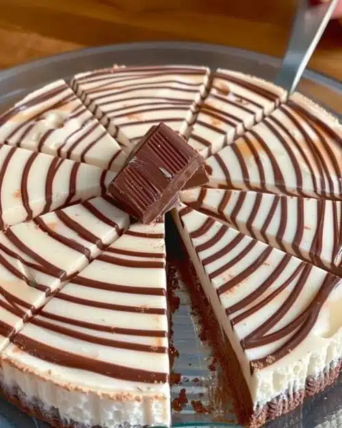 Mousse zébrée aux deux chocolats, un dessert chocolaté élégant et savoureux.