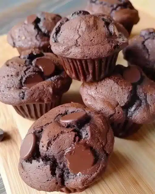 Muffin au chocolat sain gourmand avec des ingrédients naturels