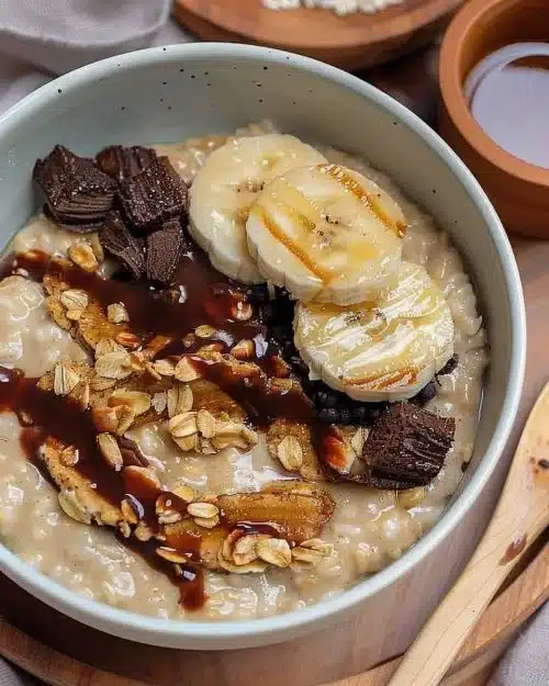 Recette de porridge végétalien et sans gluten, délicieuse et nutritive.
