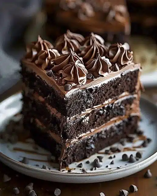 Super Moist Chocolate Cake à la texture riche et fondante