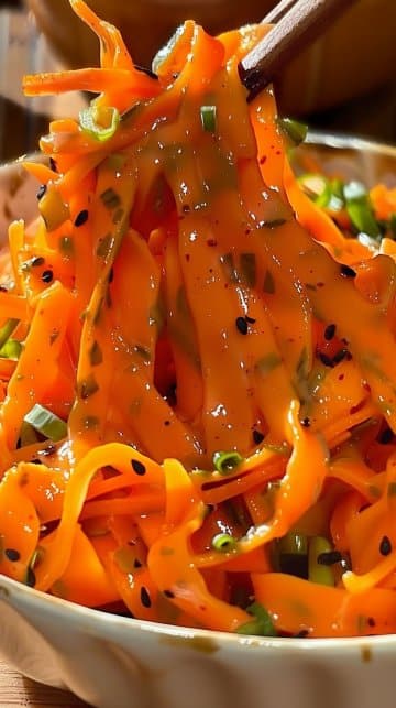Salade de carottes asiatique