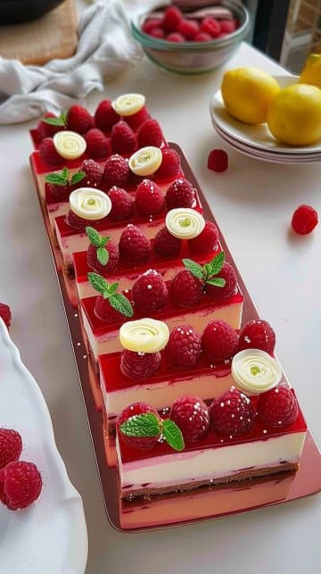 Cheesecake framboise crémeux