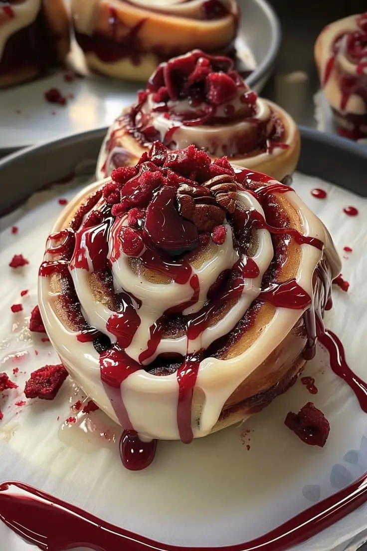 Roulés à la cannelle Red Velvet