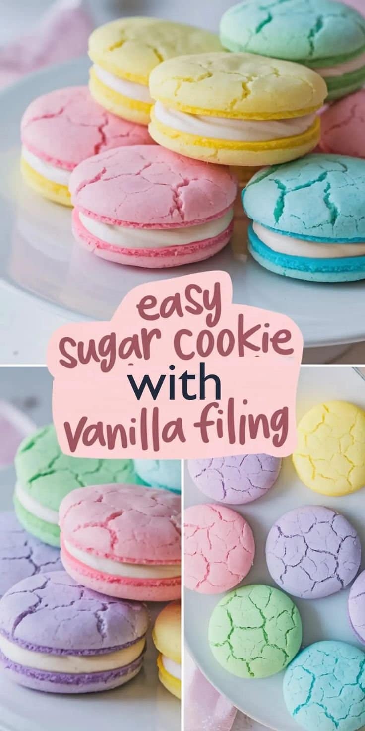 Recette de Sandwichs en Biscuits Sucrés Pastel