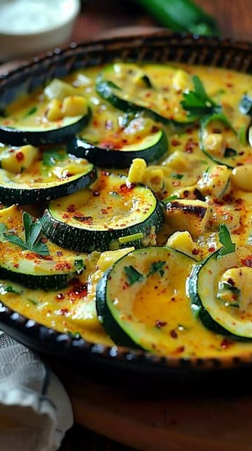 Courgettes au lait de coco et curry