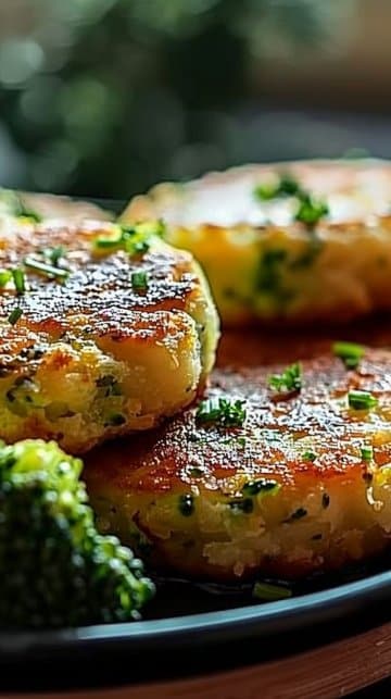 Crispy broccoli patties