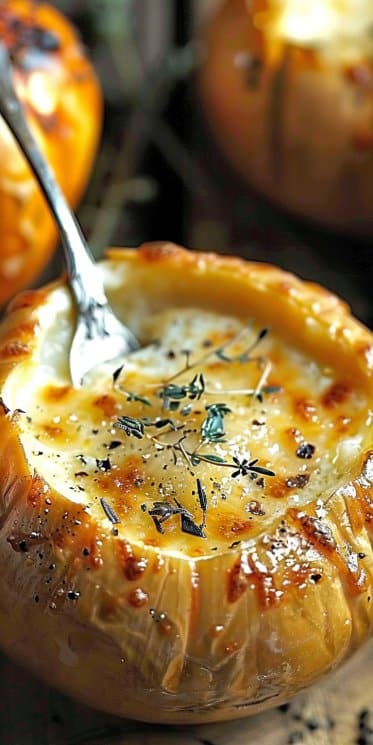 Potimarrons farcis au fromage Comté