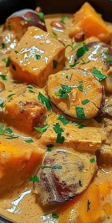 Blanquette de Dinde aux Marrons et Potiron