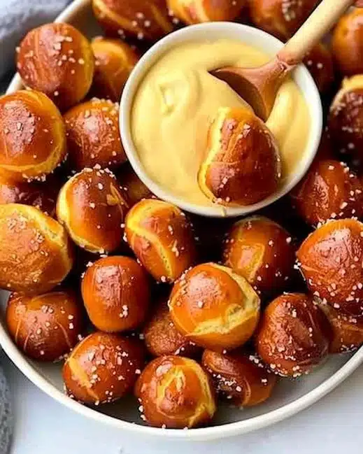 Bouchées de bretzel croustillantes et savoureuses, idéales pour l'apéritif