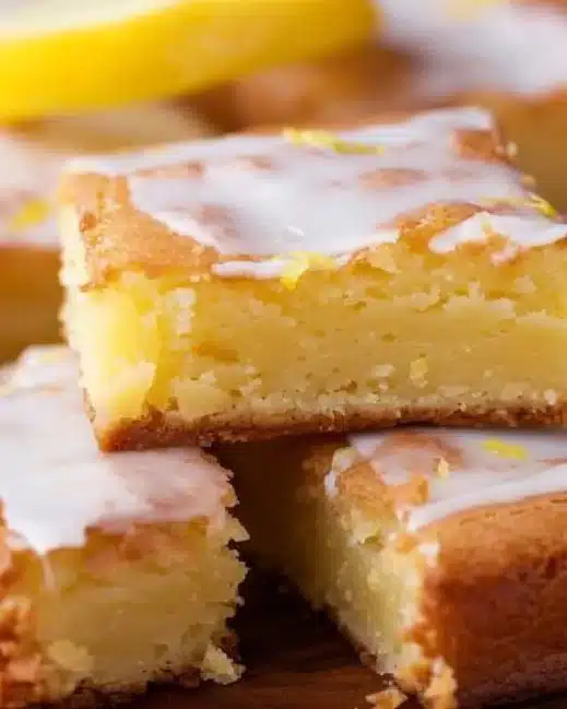 Brownies au citron savoureux, mélange doux et acidulé, recette gourmande