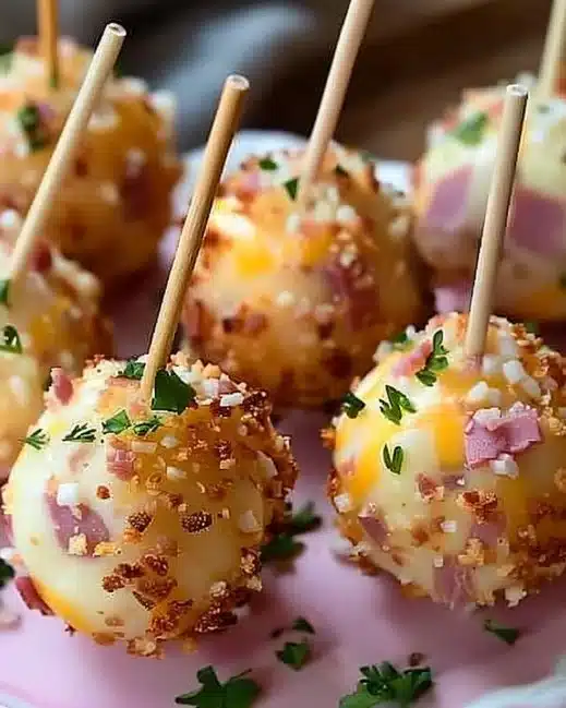 Cake pops salés au jambon et fromage, une recette apéritive innovante