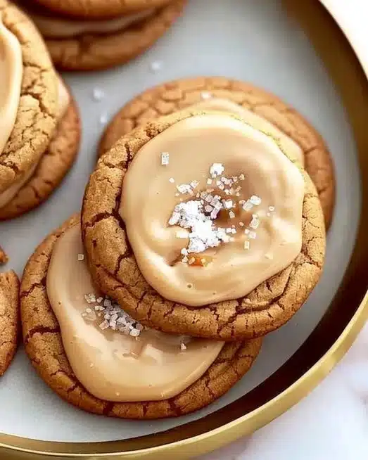 Cookies au sucre brun et au sirop d'érable fraîchement cuits