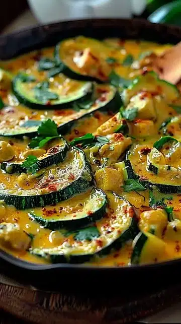 Recette de courgettes au lait de coco et curry savoureuse