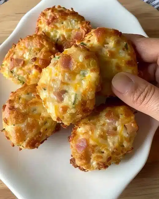 Croquettes apéritif croustillantes au bacon fromage prêtes à servir