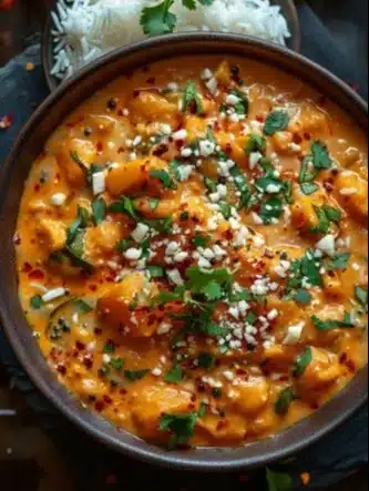 Bol de Curry de Potimarron à la Crème de Coco, plat savoureux et réconfortant