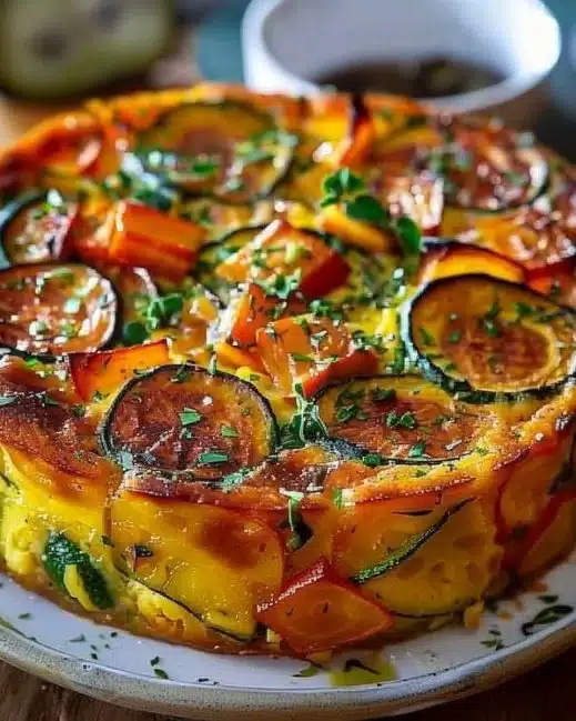 Flan Provençal aux Légumes d’Été, un plat coloré et savoureux