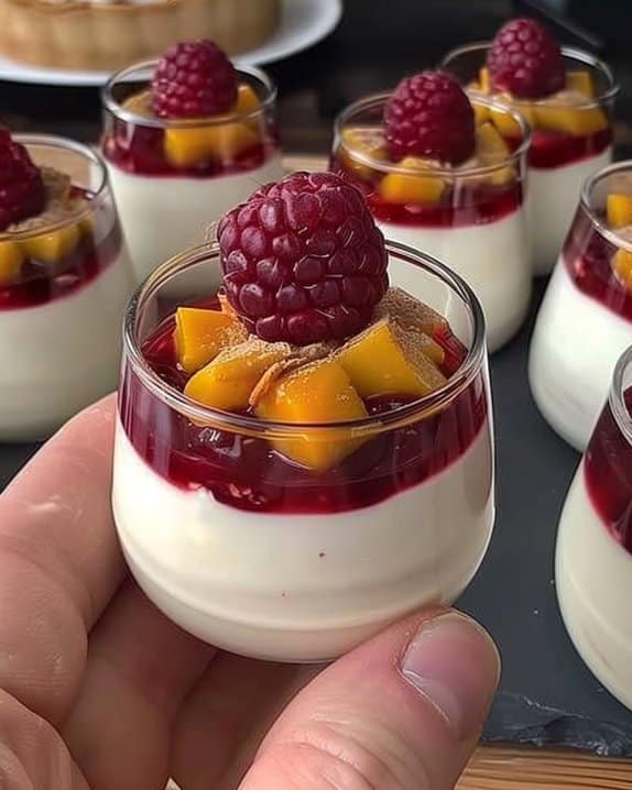 Panna Cotta aux Framboises