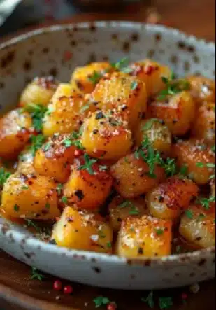 Gnocchis de potimarron avec sauce délicieuse et garniture de parmesan