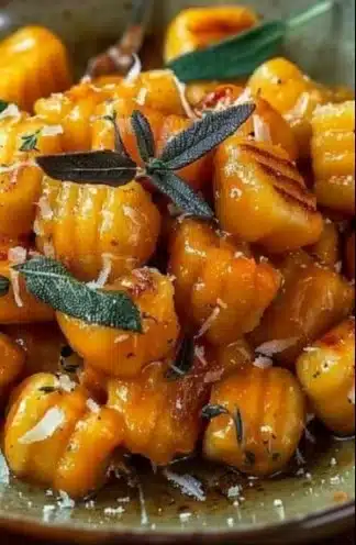Recette de gnocchis de potimarron maison, plat savoureux et réconfortant.