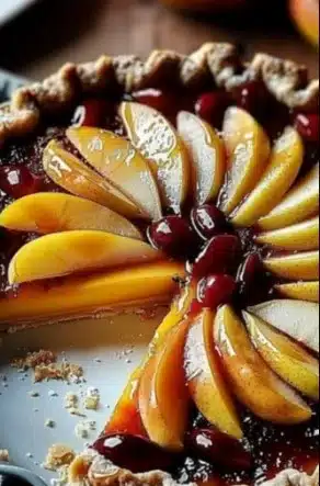 Gourmet recipe for easy to make pear and pumpkin tart