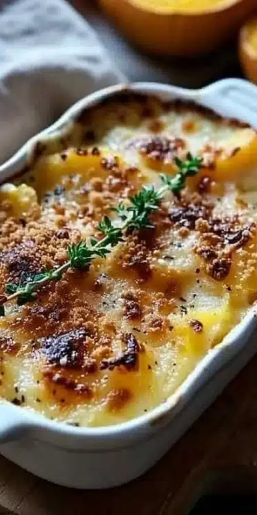 Gratin de potimarron doré et savoureux, parfait pour l'automne