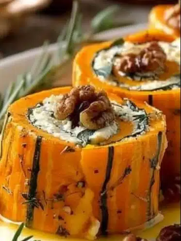 Roulé de Potimarron au Chèvre Frais et Noix, une délicieuse recette automnale